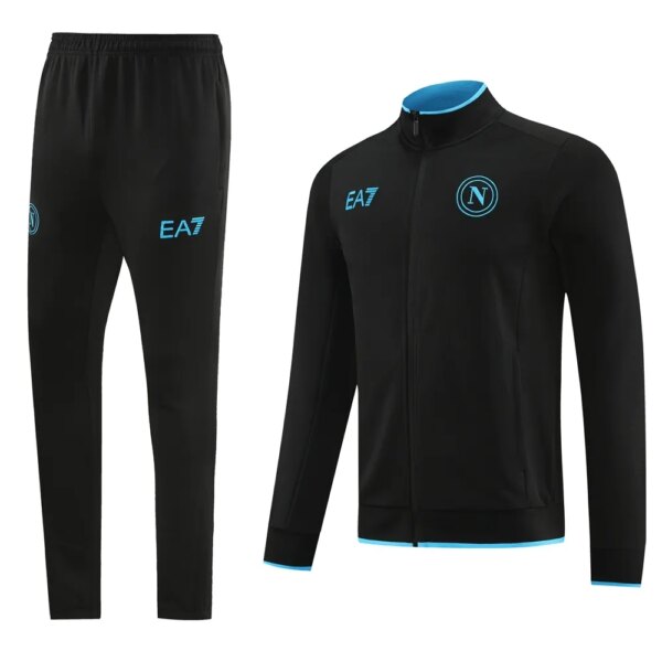 23-24 Napoli Black Jacket Tracksuit