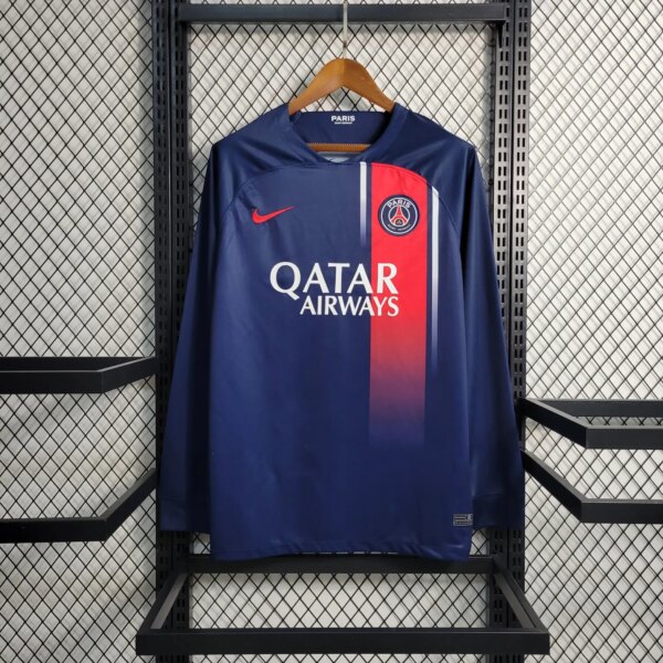 23-24 PSG Home Fans Long Sleeve Jersey