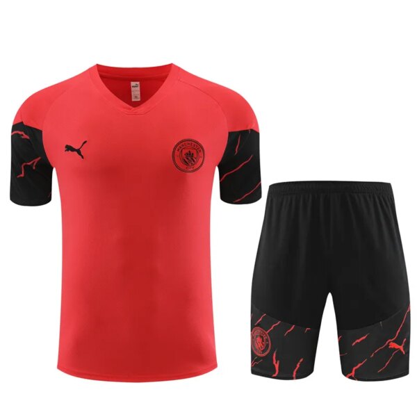 23-24 Manchester City Short Sleeve Training Suit - Image 2