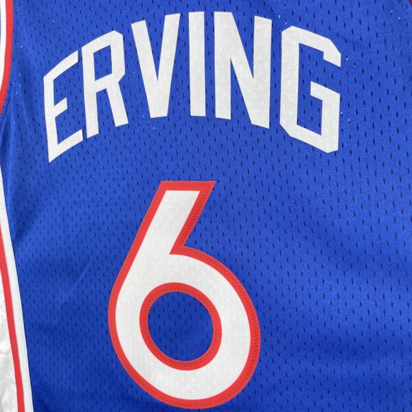 1982-83 76ers Classic Swingman NBA Jersey 6# ERVING - Image 5