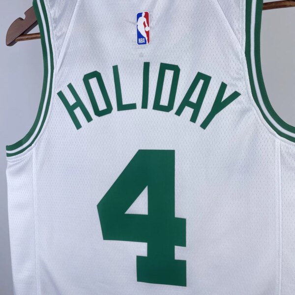 2023 Celtics Home 4# HOLIDAY NBA Jersey - Image 7