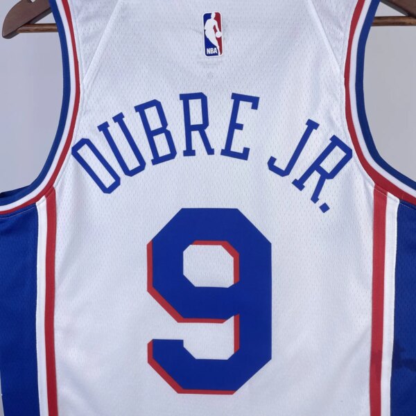 2023 76ers Home 9# OUBRE JR. NBA Jersey - Image 3
