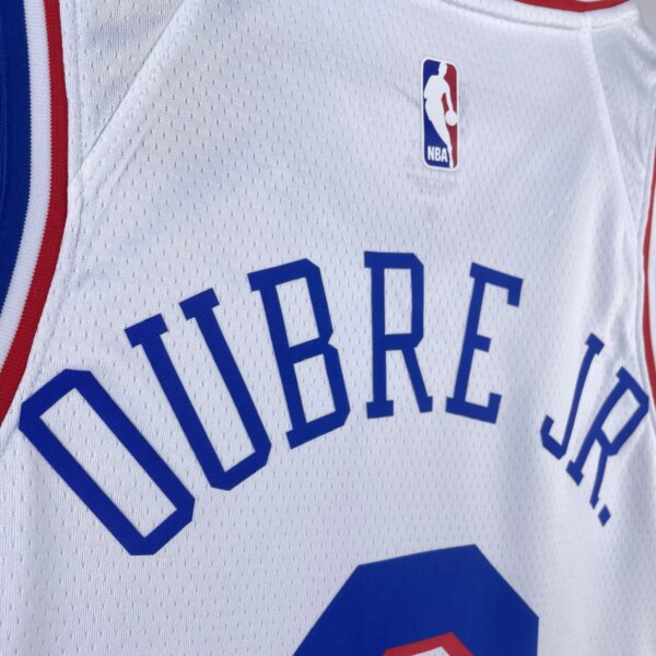2023 76ers Home 9# OUBRE JR. NBA Jersey - Image 4