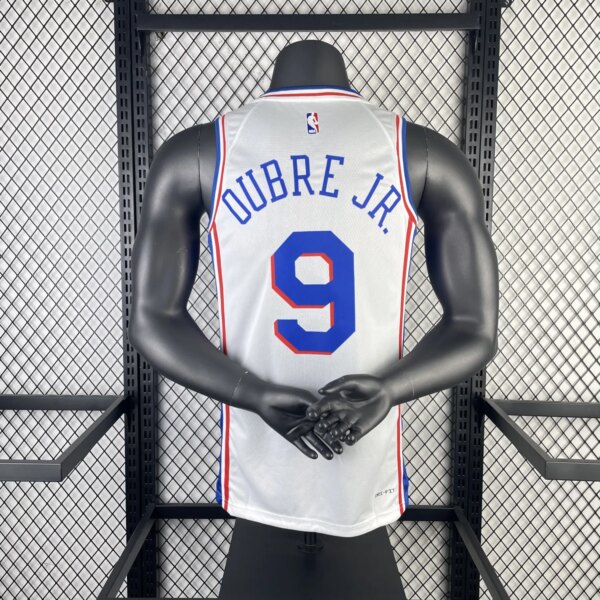 2023 76ers Home 9# OUBRE JR. NBA Jersey - Image 7