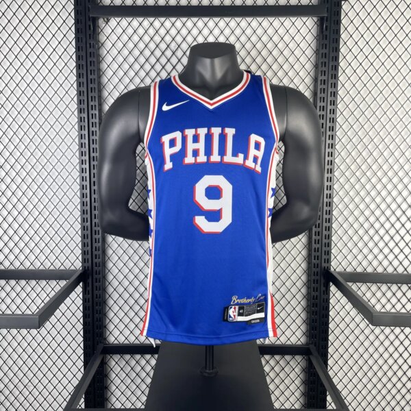 2023 76ers Away 9# OUBRE JR. NBA Jersey - Image 8