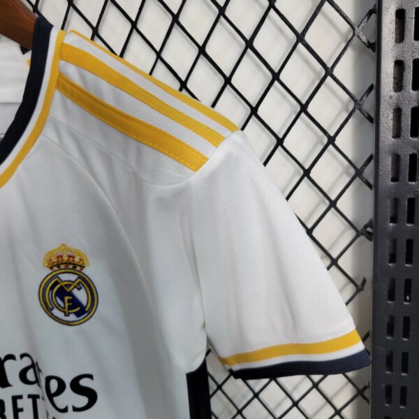 23-24 Real Madrid Home Kids Kit - Image 3