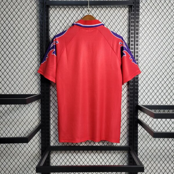 95-96 Fiorentina Red Retro Jersey - Image 3