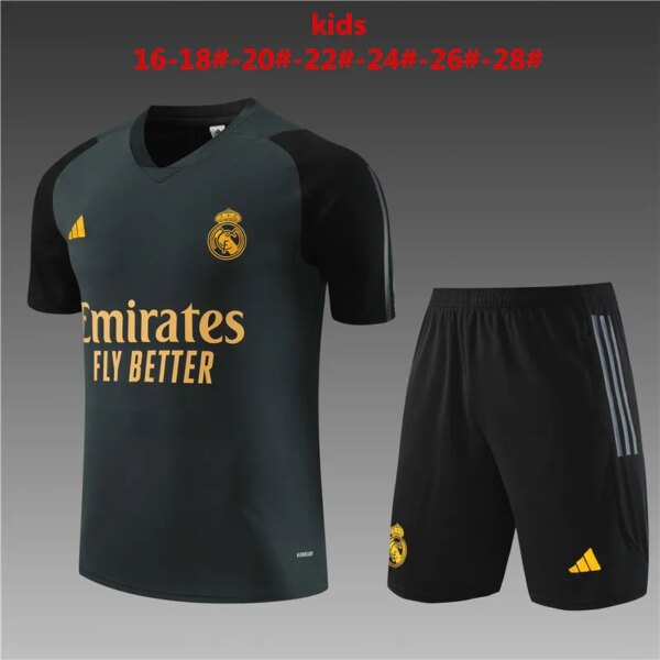 23-24 Real Madrid Short Sleeve Training Suit - Image 3