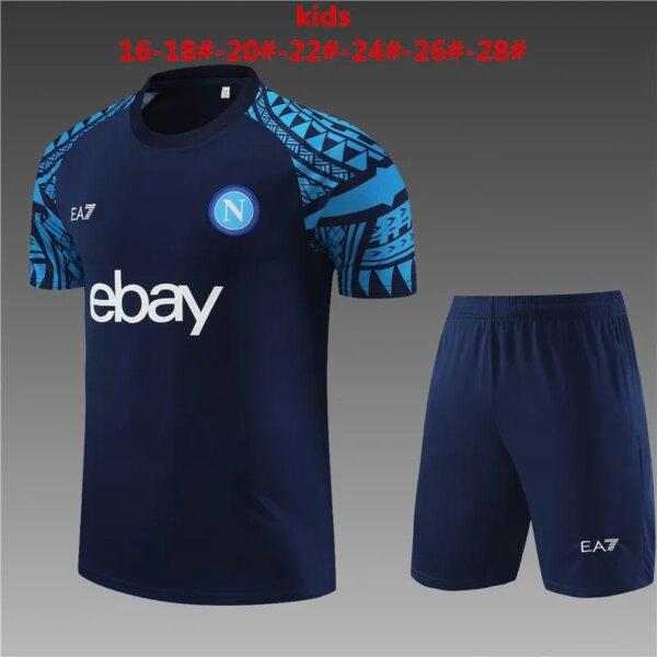 23-24 SSC Napoli Short Sleeve Training Suit - Image 3