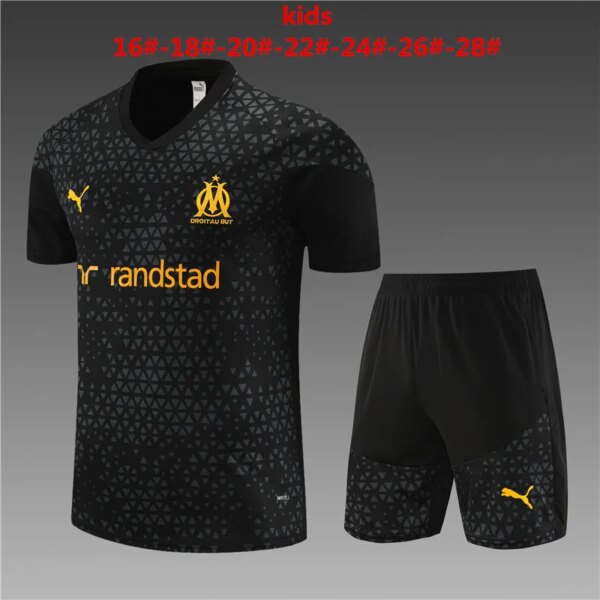 23-24 Olympique Marseille Short Sleeve Training Suit - Image 3