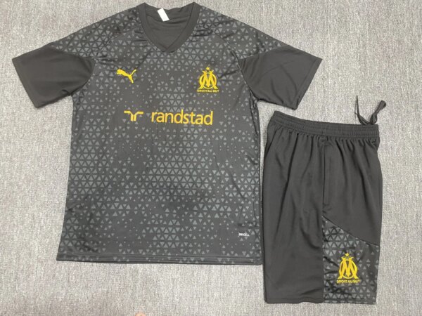 23-24 Olympique Marseille Short Sleeve Training Suit - Image 4