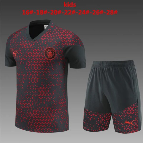 23-24 Manchester City Short Sleeve Training Suit - Image 3