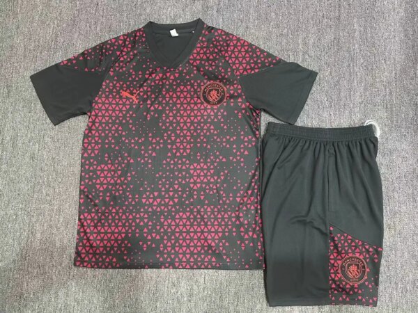 23-24 Manchester City Short Sleeve Training Suit - Image 4