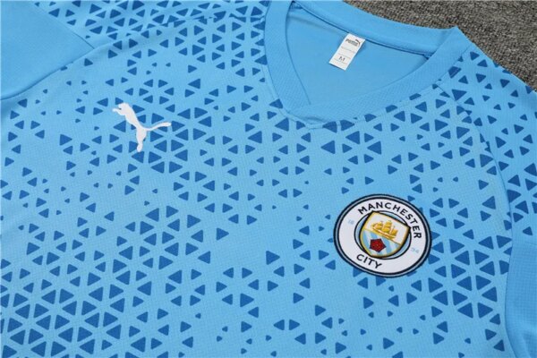 23-24 Manchester City Short Sleeve Training Suit - Image 6