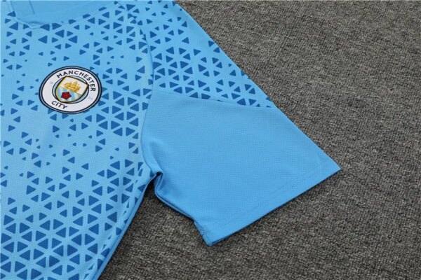 23-24 Manchester City Short Sleeve Training Suit - Image 7