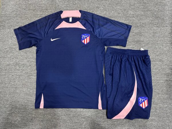 23-24 Atletico Madrid Short Sleeve Training Suit - Image 4