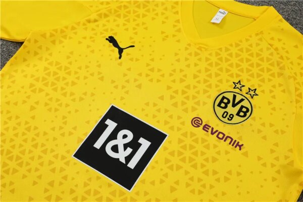 23-24 Borussia Dortmund Short Sleeve Training Suit - Image 6
