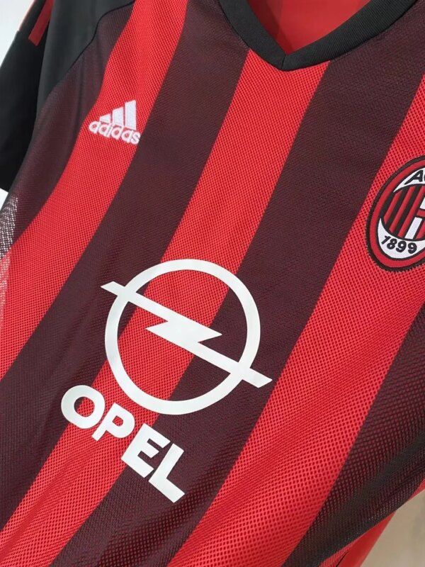 02-03 AC Milan Home Retro Fans Jersey - Image 3