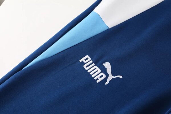 24-25 Olympique Marseille Blue Jacket Tracksuit - Image 7
