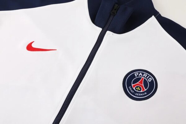 24-25 PSG White Jacket Tracksuit - Image 2