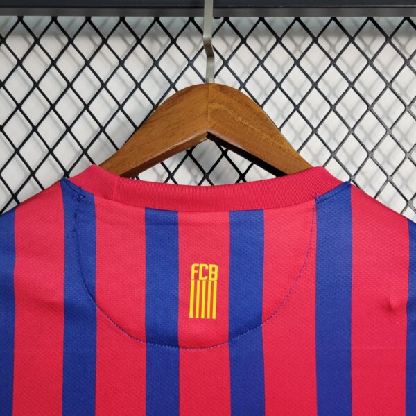 11-12 Barcelona Home Retro Long Sleeve Jersey - Image 2
