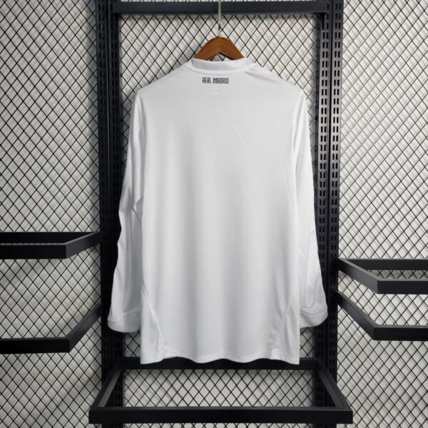 10-11 Real Madrid Home Long Sleeve Retro Jersey - Image 4