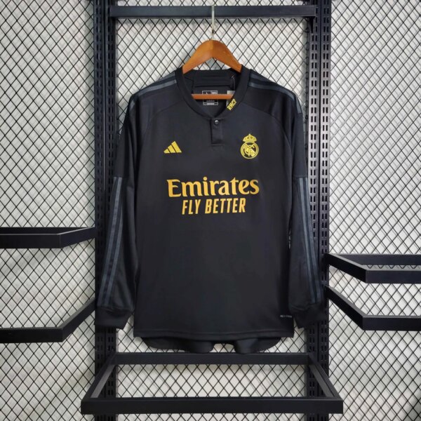 23-24 Real Madrid Third Fans Long Sleeve Jersey