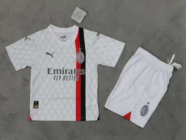 23-24 AC Milan Away Kids Kit