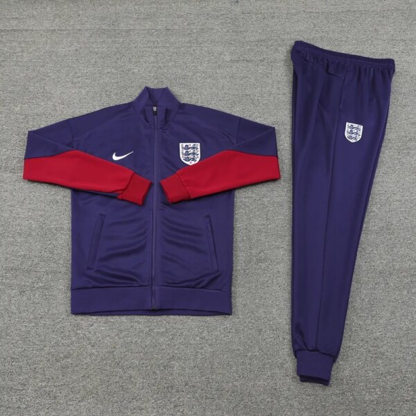 2024 England Purple Jacket Tracksuit - Image 7