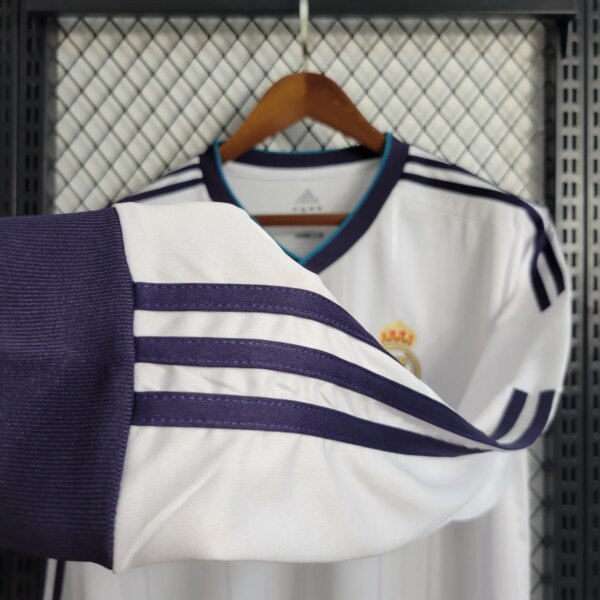 12-13 Real Madrid Home Retro Long Sleeve Jersey - Image 2