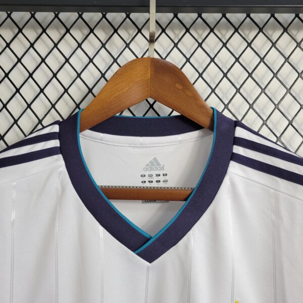 12-13 Real Madrid Home Retro Long Sleeve Jersey - Image 4