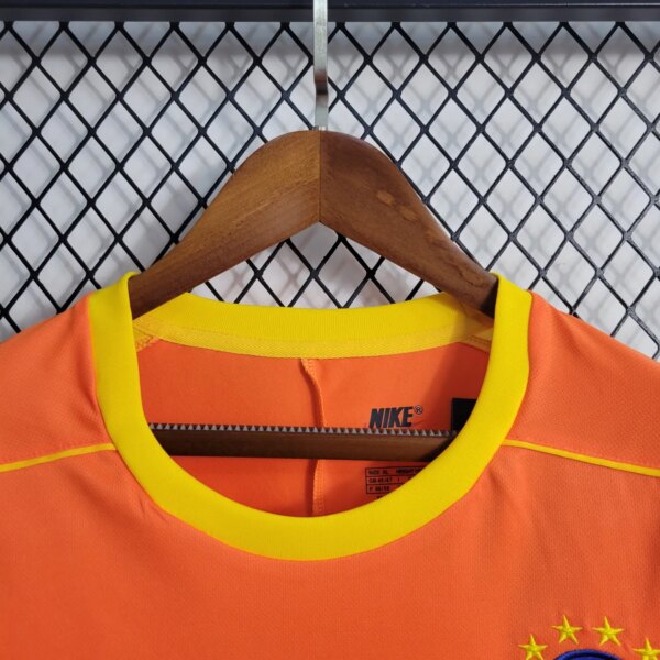 1998 Brazil Goal Keeper Long Sleeve Retro Jersey - Image 3
