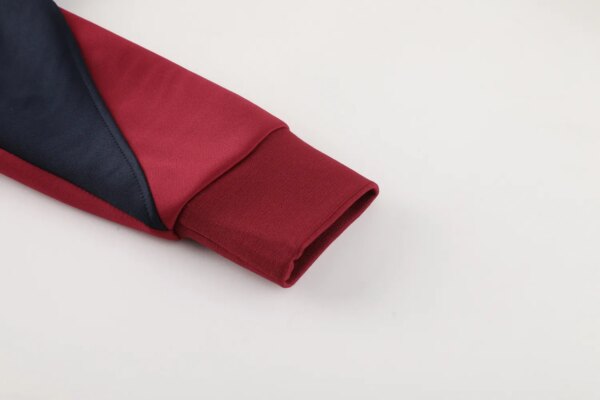 24-25 Barcelona Red and Dark Blue Jacket Tracksuit - Image 9