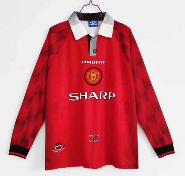 1996-97 Manchester United Home Long Sleeve Retro Jersey
