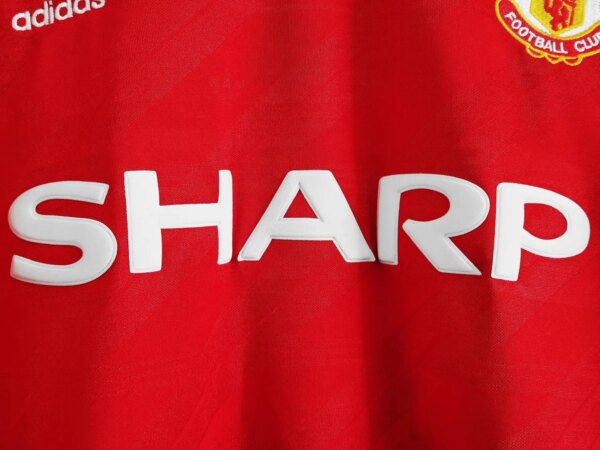 1986-88 Manchester United Home Long Sleeve Retro Jersey - Image 3