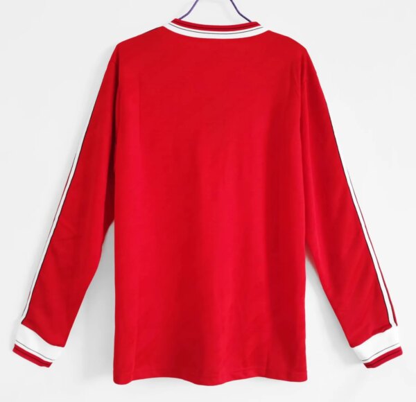1986-88 Manchester United Home Long Sleeve Retro Jersey - Image 5