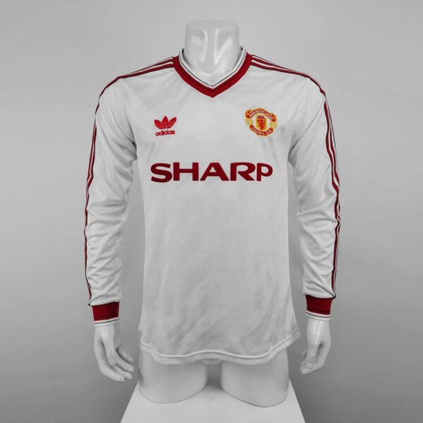 1986-88 Manchester United Away Long Sleeve Retro Jersey