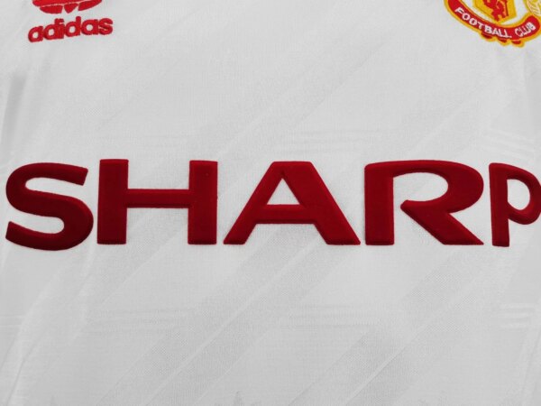 1986-88 Manchester United Away Long Sleeve Retro Jersey - Image 7