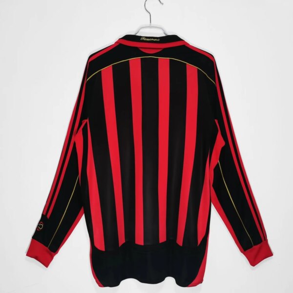 2006-07 AC Milan Home Long Sleeve Retro Jersey - Image 9