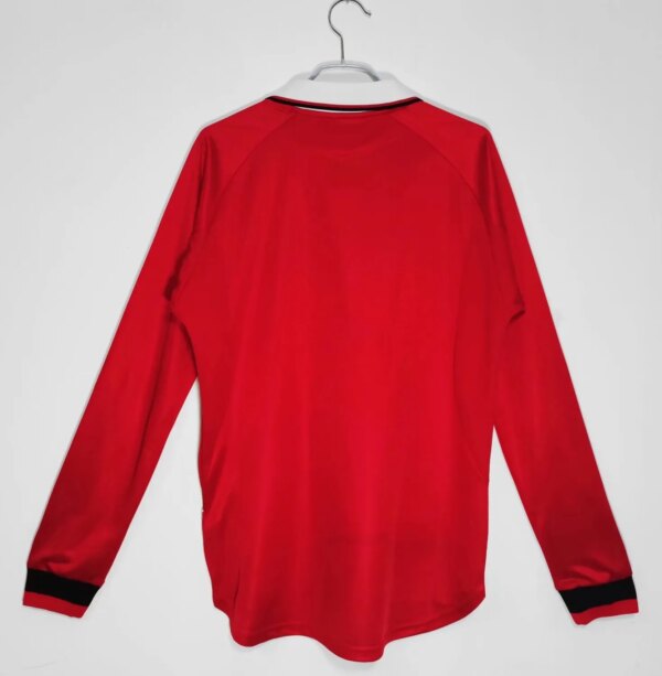 1999-00 Manchester United Home Long Sleeve Retro Jersey - Image 11