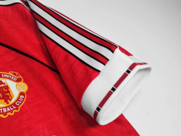 1991-92 Manchester United Home Retro Jersey - Image 6