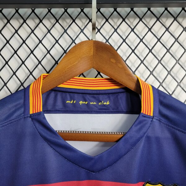 15-16 Barcelona Home Retro Jersey - Image 2