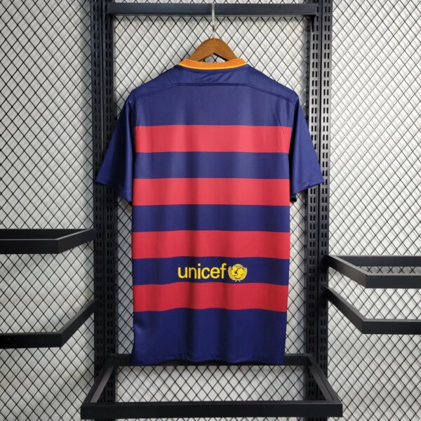15-16 Barcelona Home Retro Jersey - Image 3