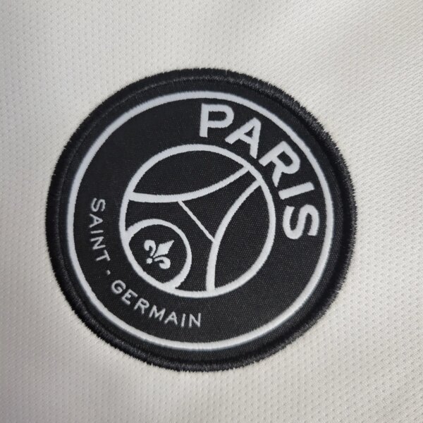 18-19 PSG White  Retro Long Sleeve  Jersey - Image 2