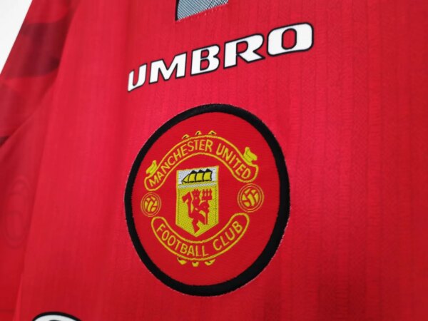 1996-97 Manchester United Home Retro Jersey - Image 3