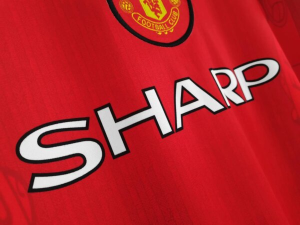 1996-97 Manchester United Home Retro Jersey - Image 4