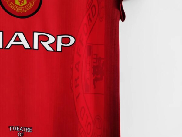 1996-97 Manchester United Home Retro Jersey - Image 7