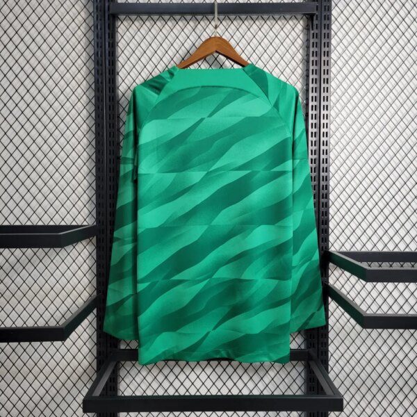 23-24 PSG Green GoalKeeper Long Sleeve Jersey - Image 3