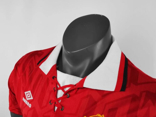 1992-94 Manchester United Home Retro Jersey - Image 3