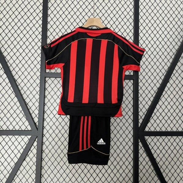 Retro 06-07 AC Milan Home Kids Kit - Image 4